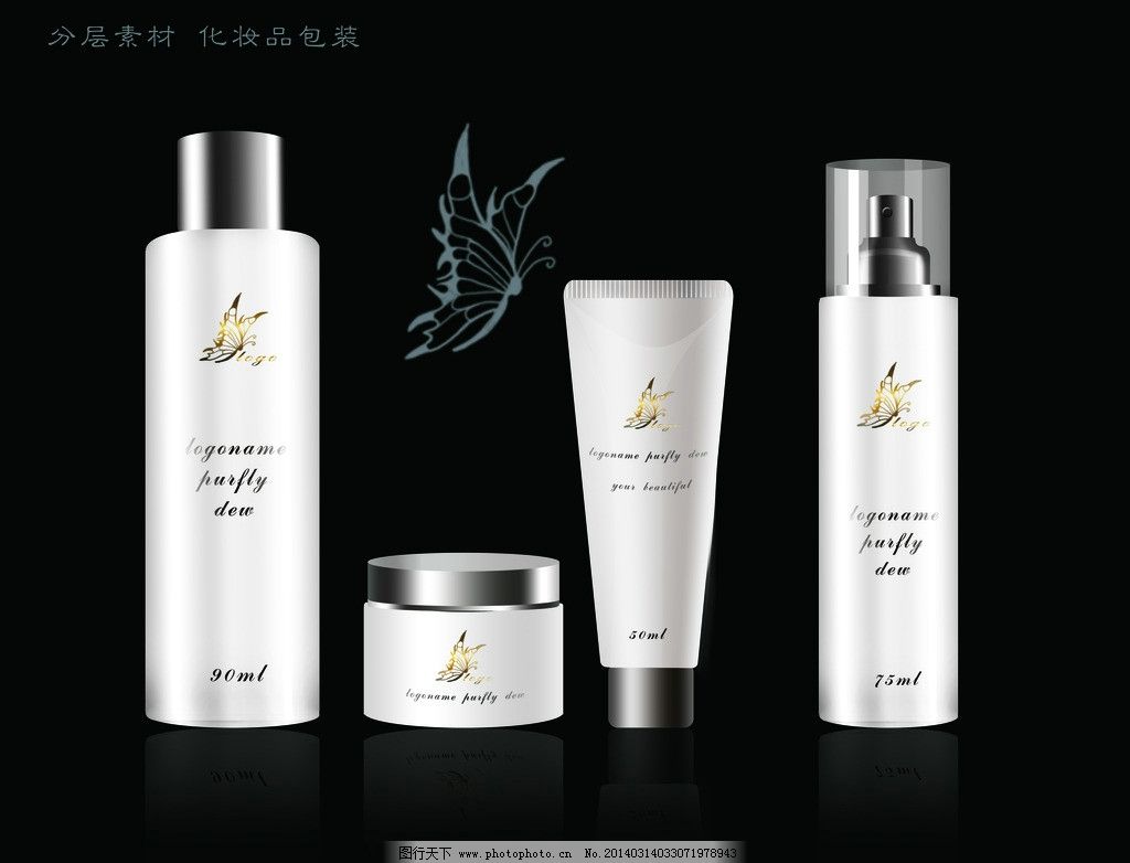 手繪化妝品包裝瓶模板 設計創意與實用指南